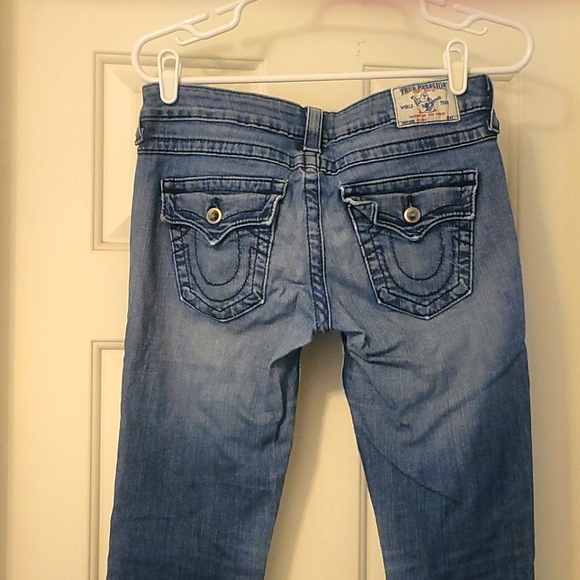 True Religion Bling Embellished Low Rise Super Skinny Jeans - Picture 3 of 10